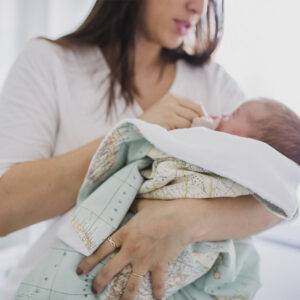 Arrullo para bebé, manta para arrullar a un recién nacido Mimuselina